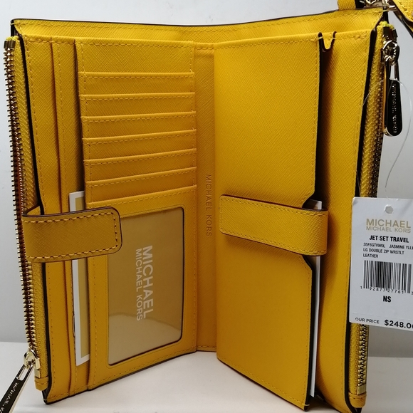 New Micheal Kors Cross body Jet Set Travel Yellow - Picture 2 of 7